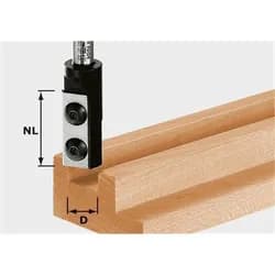 Festool Nutfräser-Wendeplatten HW S8 D12/30 WP Z1