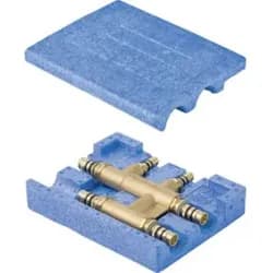 Geberit 611319005 Mepla Kreuzungs-T-Stück mit Dämmbox