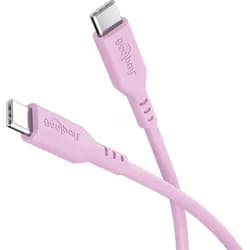 Goobay USB-CTM-Silikonkabel, 1,5 m, Pink
