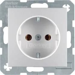 Berker Schuko-Steckd.alu matt 41431404