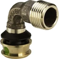 Raxofix transition bend 90° 25 x 3/4" socket/nipple gunmetal