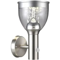 Globo Lighting Solarleuchte Edelstahl, LED - Grau
