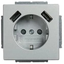 Busch-Jaeger SCHUKO-2x USB Steckdose 20 EUCB2USB-83