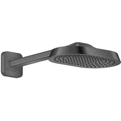 Hansgrohe AXOR ShowerSphere Kopfbrause 250/160 1jet EcoSmart+ mit Brausearm, Brushed Black Chrome