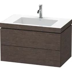 Duravit Waschtischunterschrank c-bonded L-Cube 80x48cm, 1 HL, E d geb., 2 Schub., wandhängend