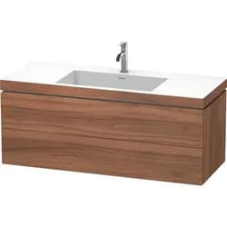 Duravit Waschtischunterschrank c-bonded L-Cube 120x48cm, 1 HL, N Nat, 2 Schub., wandhängend