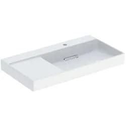 Geberit Waschtisch One 90x48,4cm, o Ü, w K-Tec/Bl w, Hahnl. re