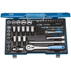 GEDORE Steckschlüssel Set 1/4"+1/2" 50-teilig 4-30mm 19 V20 U-10