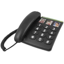Doro PhoneEasy 331ph, Telefon, Schwarz