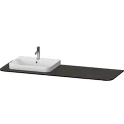 Duravit Konsole „Happy D.2 Plus“, links in Nussbaum gebürstet