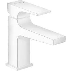 hansgrohe Waschtisch-Einhebelmischer 100 Metropol m HG, Pus-Op-Abl, Ausl. 127mm, m.-we