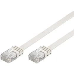 LAN CAT 6 UTP Flat - Weiß - 10m