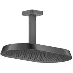 Hansgrohe AXOR ShowerSphere Kopfbrause 370/220 2jet mit Deckenanschluss, Brushed Black Chrome