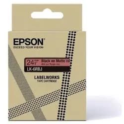 EPSON LK-5RBJ Beschriftungsband 18mm, schwarz/rot matt