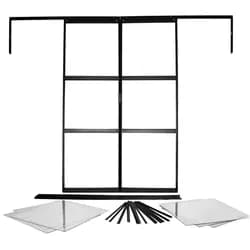 VITAVIA Doppeltür-Set »Sirona«, BxH: 122 x 191 cm - schwarz