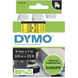 DYMO D1 Schriftband 9mm schwarz auf gelb