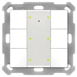 MDT BE-TA55P6.G2, Schalter + Taster, Weiss