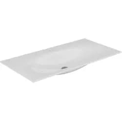 Keuco Keramik-Waschtisch Edition 11 105,5x1,7x53,8cm, we, für 1-Loch-Armatur