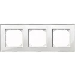 Merten Rahmen Glas 3f.bril/ws 489319