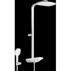 Hansa Brause-Thermostat HANSAEMOTION AP, 3-Strahl, Glas, chrom/weiß