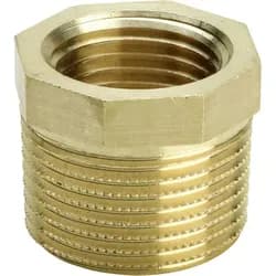 Rotguss-Reduzierstück 3241 11/2x3/4" DVGW, mit Mehrkant