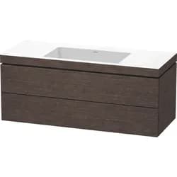 Duravit Waschtischunterschrank c-bonded L-Cube 120x48cm, o HL, E d ge, 2 Schub., wandhängend