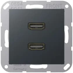 Jung Multimediadose 2 x HDMI MA A 1133 ANM