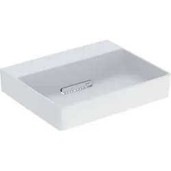 Geberit Aufsatzwaschtisch One 50x41cm, o HL + ÜL, we. matt/Bl hgl-vc