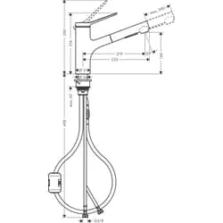 Spültischmischer Hansgrohe Zesis 150 M33