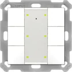 MDT BE-TA55T6.02, Schalter + Taster, Weiss