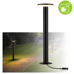Plug & Shine LED Pollerleuchte Plate Einzelleuchte IP44 2200K 7W Anthrazit