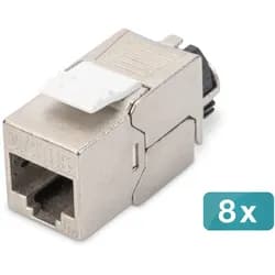 DIGI DN-93617-8 - Cat.6a Keystone Modul, geschirmt, 8 Stück