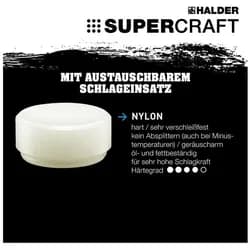 HALDER Nylonhammer-Einsatz Ersatz - 95 g