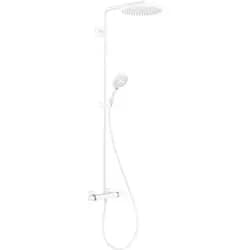 hansgrohe Showerpipe Raindance Select S mit Thermostat, 1jet, mattweiß