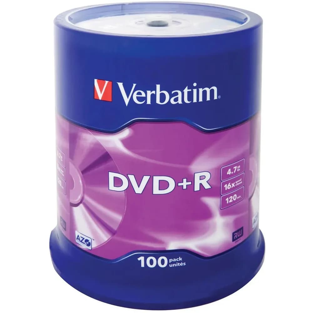 Verbatim DVD+R 100 Stück Spindel