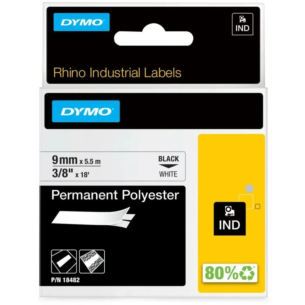 DYMO Beschriftungsband 18482 schwarz