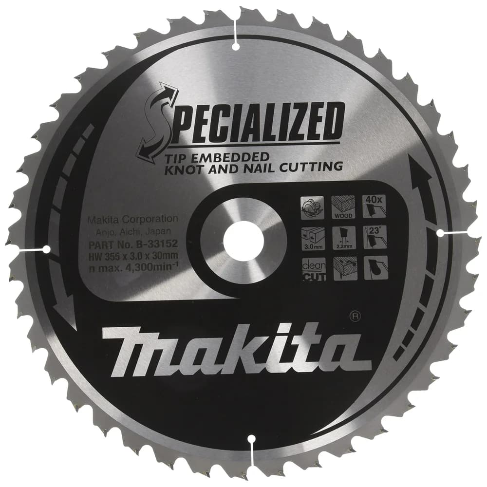 Makita SPECIALIZED Sägeb.355x30x40Z B-33152