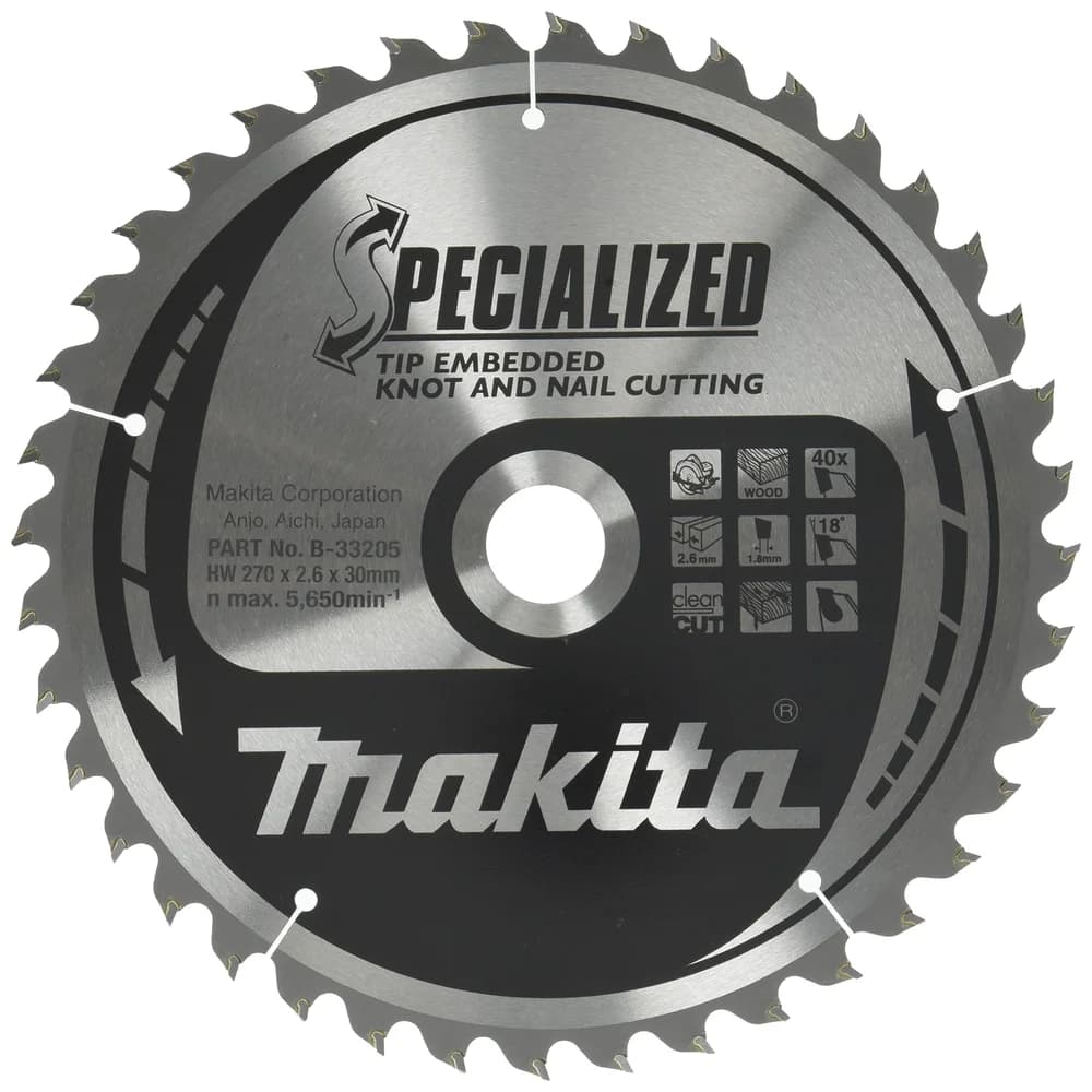 Makita SPECIALIZED Sägeb.270x30x40Z B-33205
