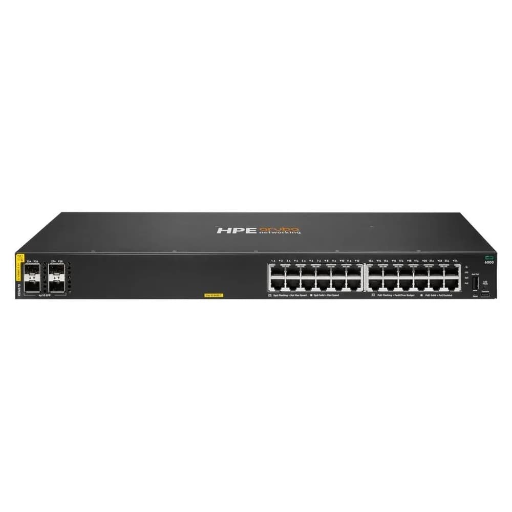 HPE ANW CX 6000 24G CL4 4SFP 370W PoE R8N87B