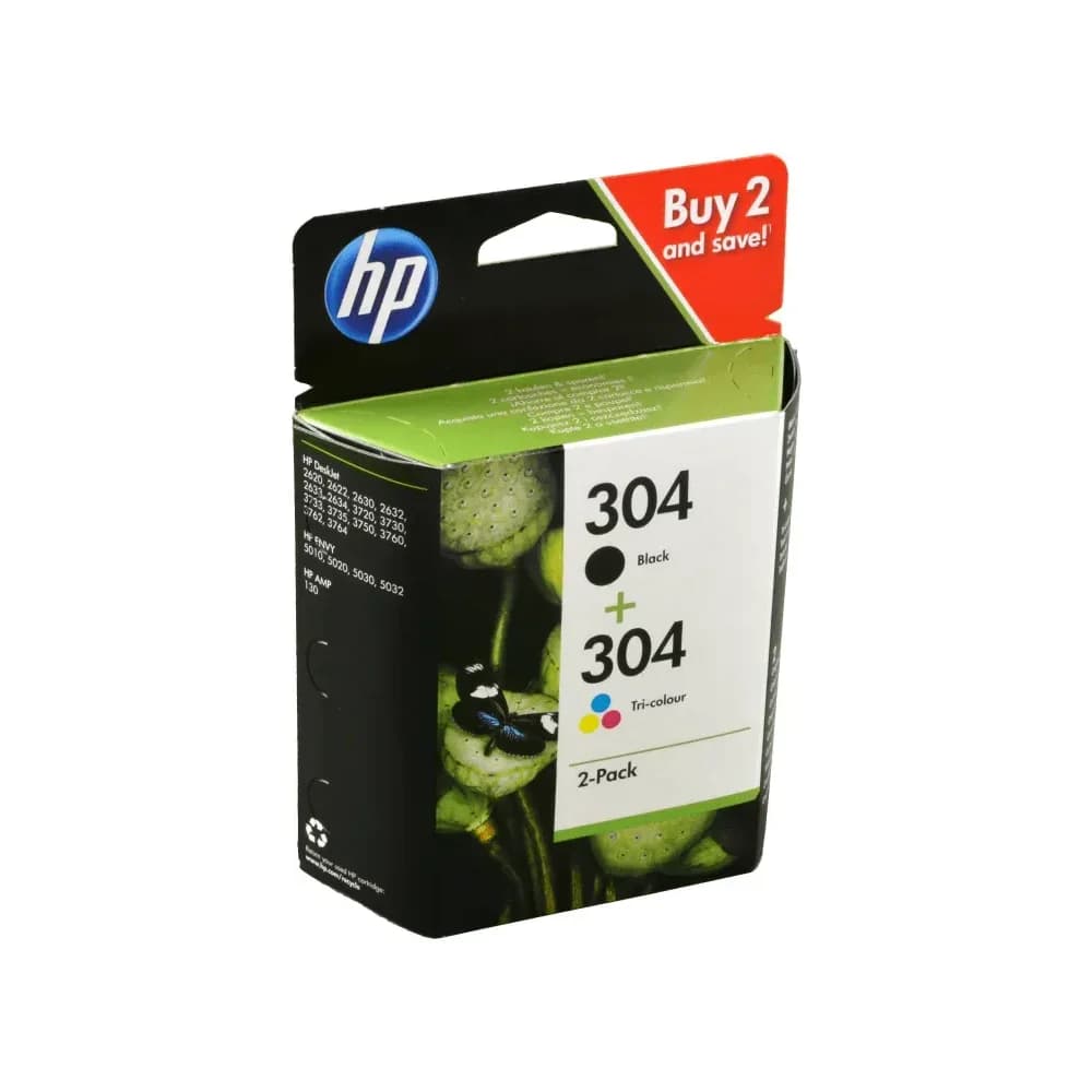 HP 302 304 Tinten schwarz + color