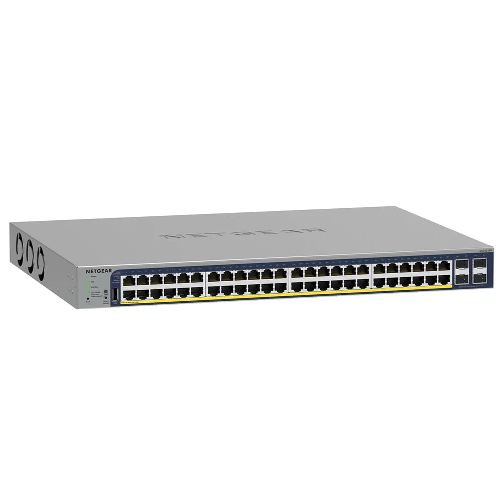 NETGEAR GS752T3P - Switch, 52-Port, Gigabit Ethernet, PoE, SFP