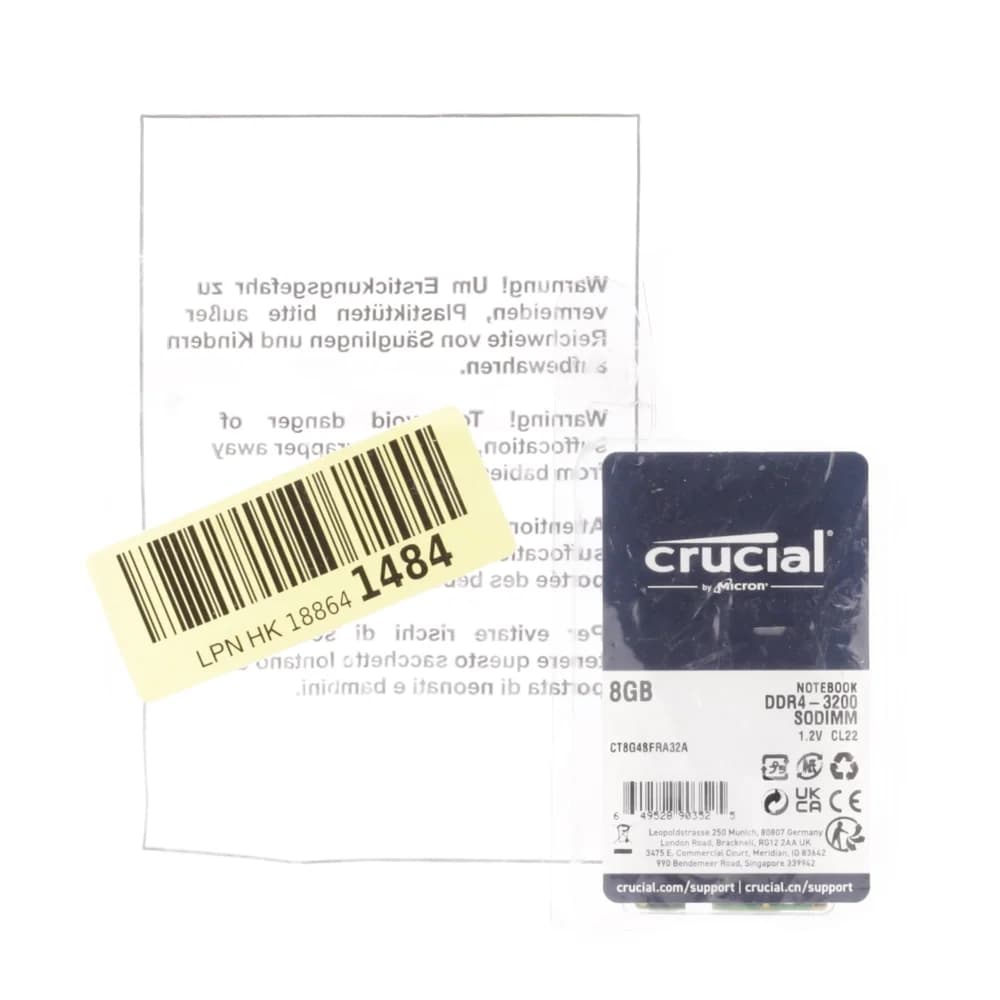 CRUCIAL SO-DIMM 8GB, DDR4-3200, CL22