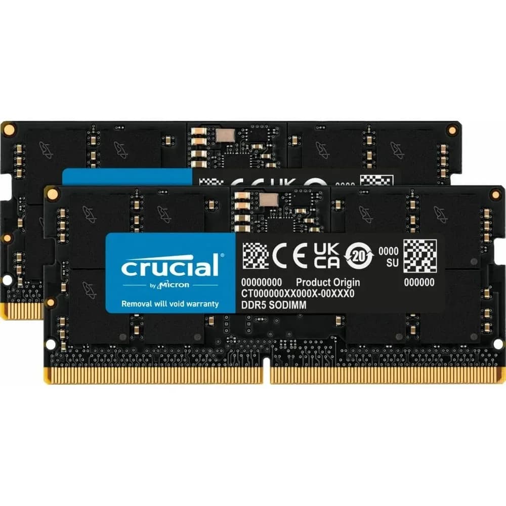 Crucial RAM 32GB (2x16GB) Kit DDR5 4800MHz SODIMM schwarz