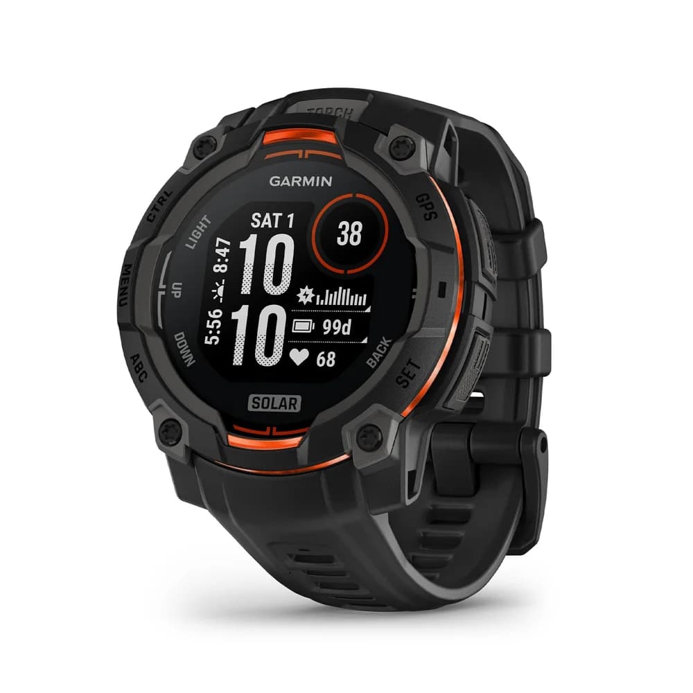 Garmin Instinct 3 Solar Smartwatch Smartwatch schwarz