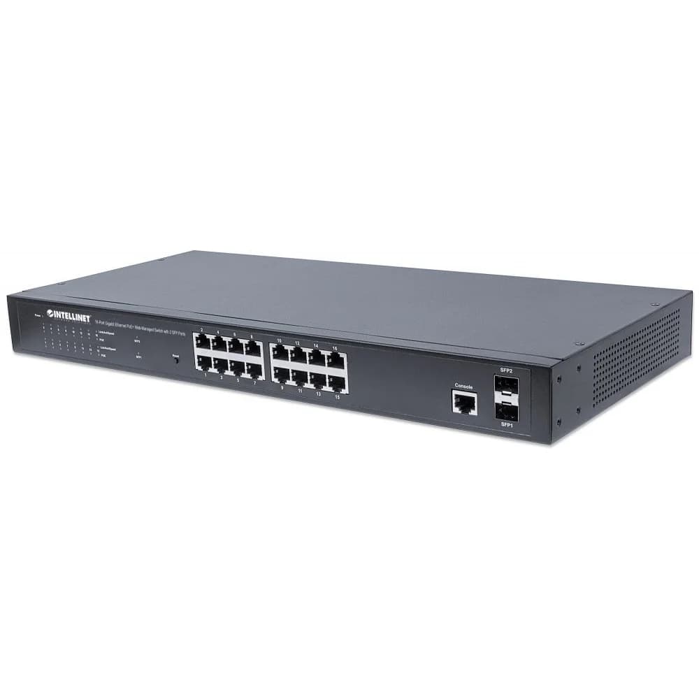 INT 561341 - Switch, 16-Port, Gigabit Ethernet, managebar