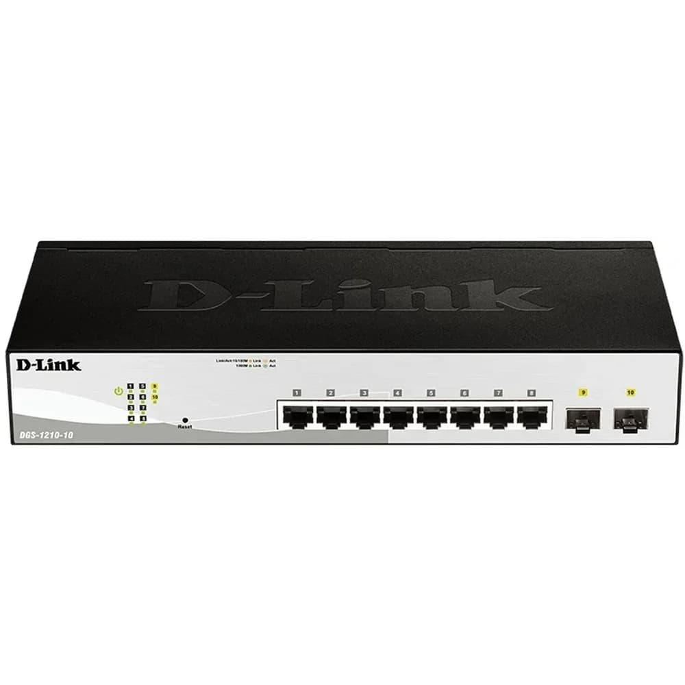 D-Link DGS-1210 (10 Ports), Netzwerk Switch, Schwarz