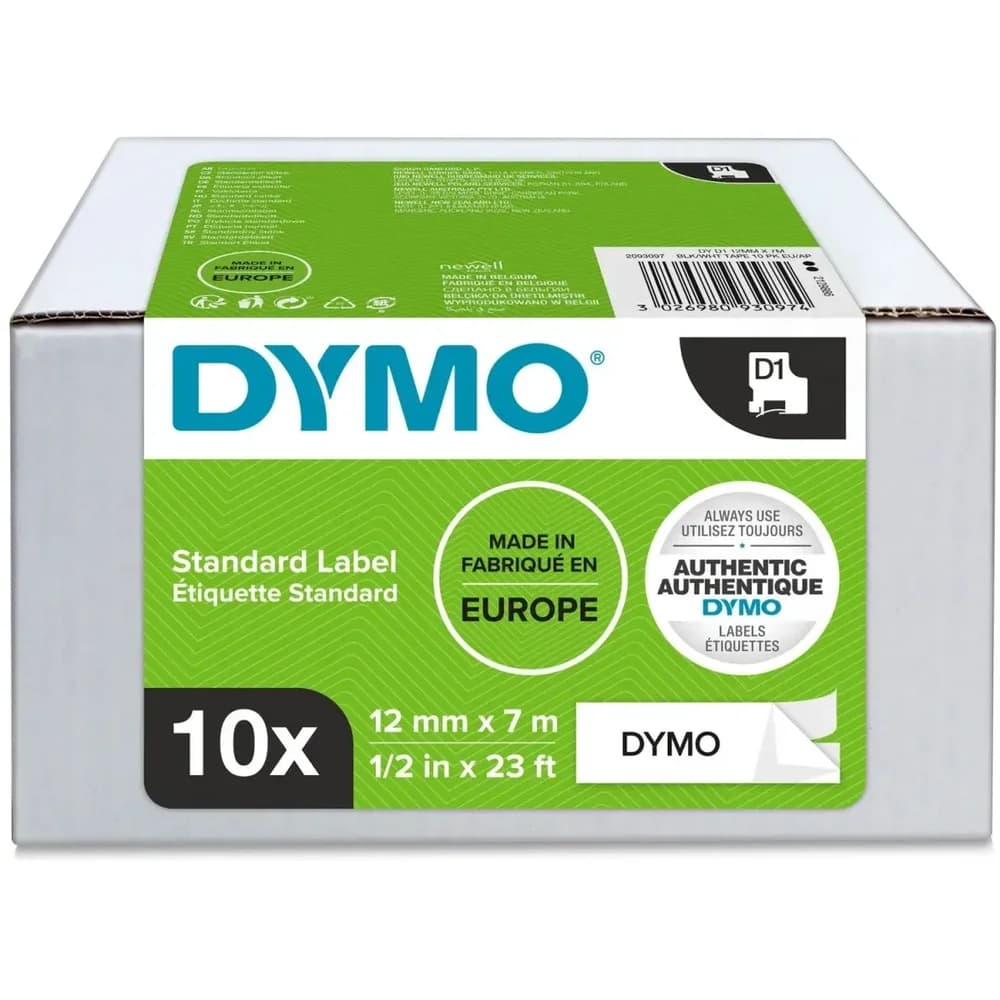 DYMO Beschriftungsband D1 Etikettenband 12mm x