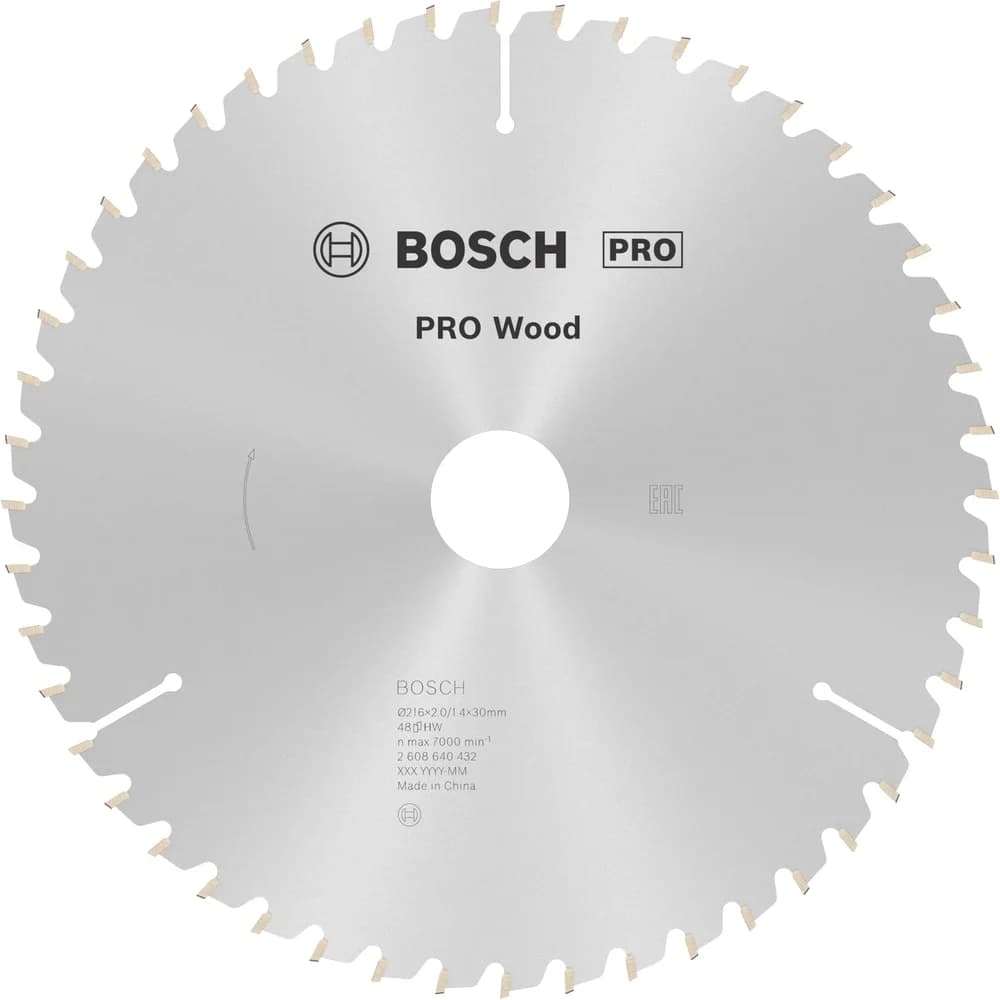 RUNDSAVKL Ø216X30MM 48 T -5GR TRÆ