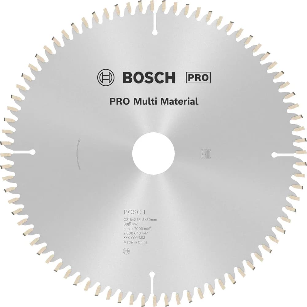 RUNDSAVKL Ø216X30MM 80T -5GR ALU