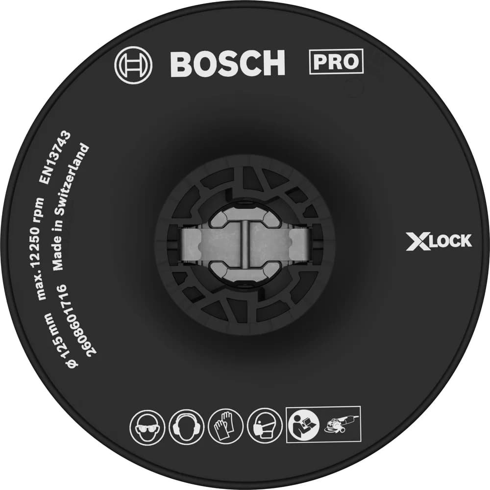 BAGSKIVE PLAST X-LOCK HARD 125MM